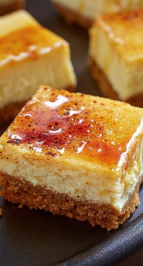 Crème Brûlée Cheesecake Bars